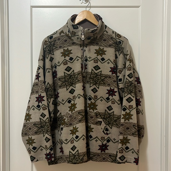 M&S - Cozy Quarter Zip - Patterned - Women’s M/L - Picture 1 of 8